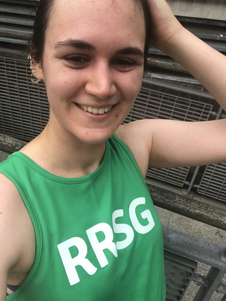 Tave in her RRSG vest